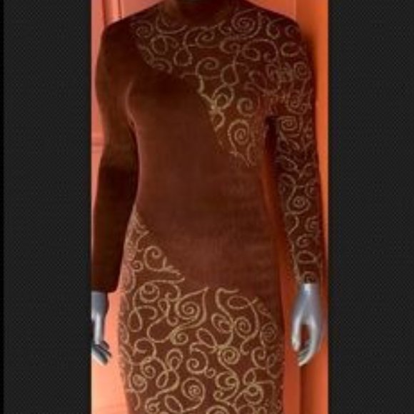 Vintage Lori Weidner Garnet Gown - Picture 5 of 14